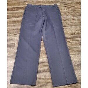 Dockers Men's 36x34 Flat Front Classic Fit Gray Pants Slacks